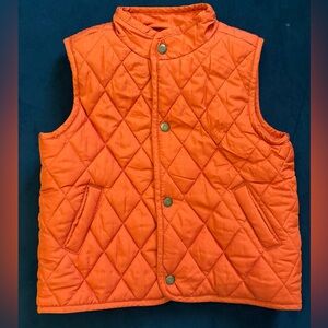 Jamie and Jack Rust Orange Quilted Vest 18-24
